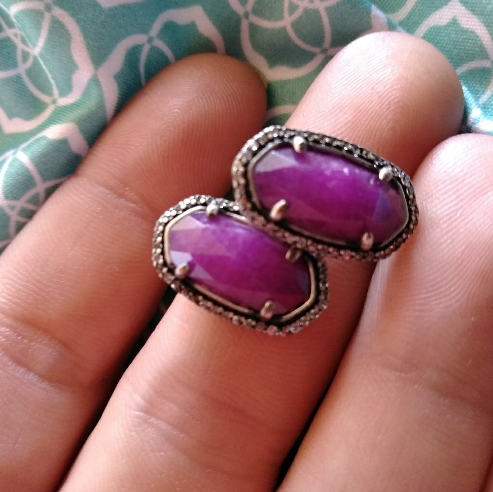 Kendra Scott Purple Stud Earrings